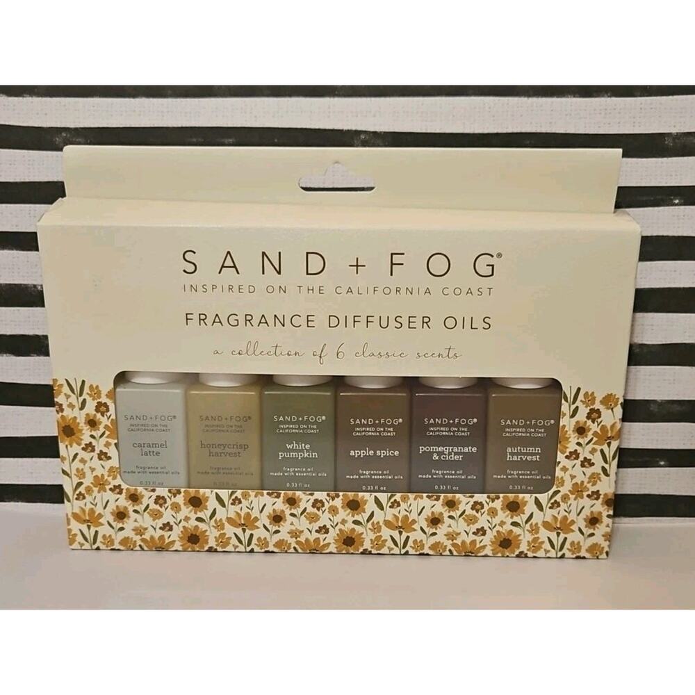 Sand + Fog Fragrance Diffuser Oil Collection of 6 Classic Scents Diffuser Oils